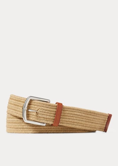 Men's Polo Ralph Lauren Braided Stretch Cotton Belt | 128094HJT